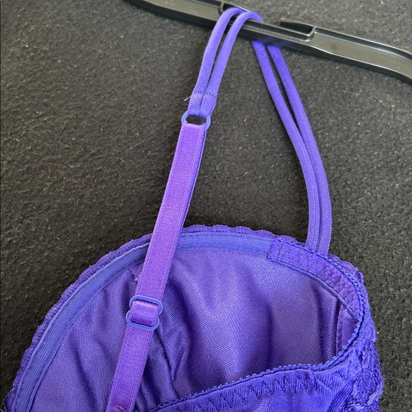 Vintage Victoria’s Secret Gold Tag Purple Lace Bodysuit - 36B - Picture 6 of 12